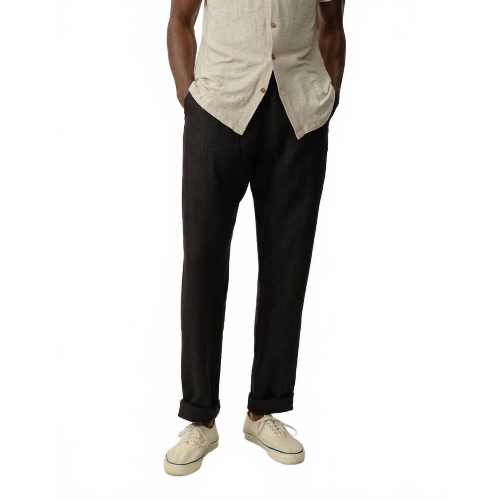 NEW ALEX CRANE bo straight pull-on pants in black